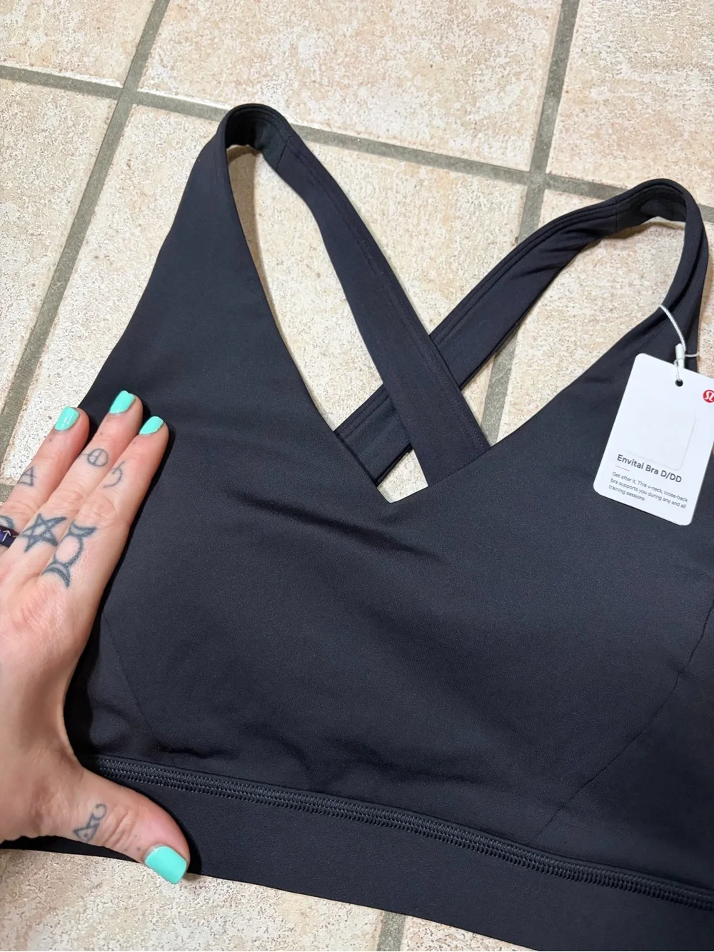 NWT Lululemon Envital Bra *D/DD (Nightfall) Size 6